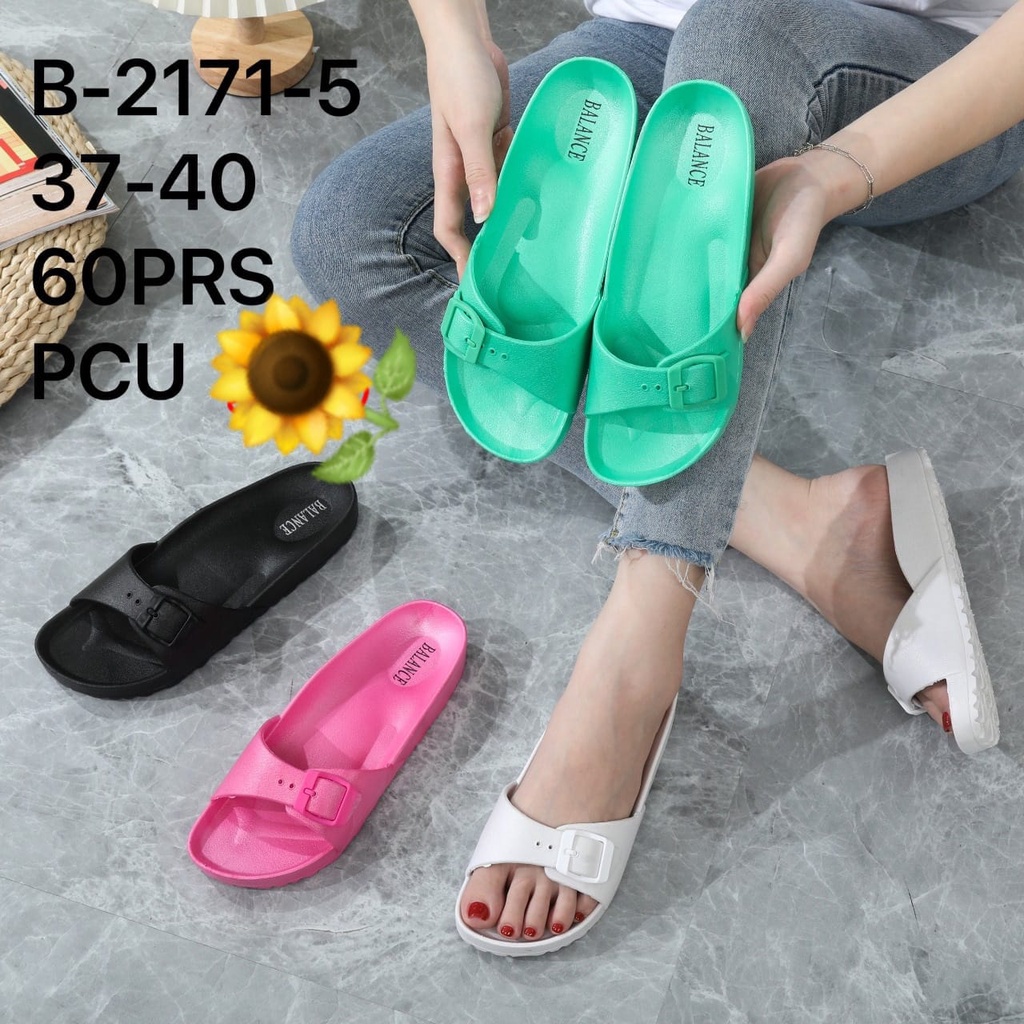 Sandal Karet Jelly Wedges Wanita import Model Terbaru Original Kekinian by AGUNGSTYLE Balance B-2171-5