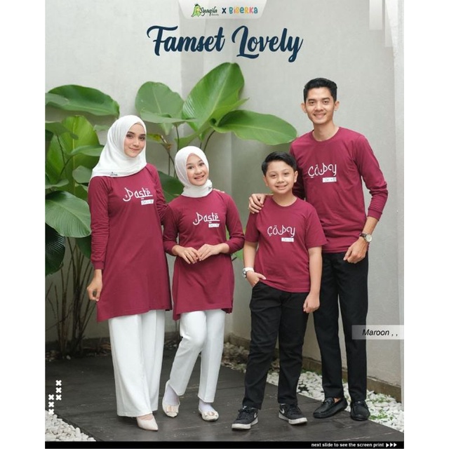 Pre order famset lovely by Syaqila