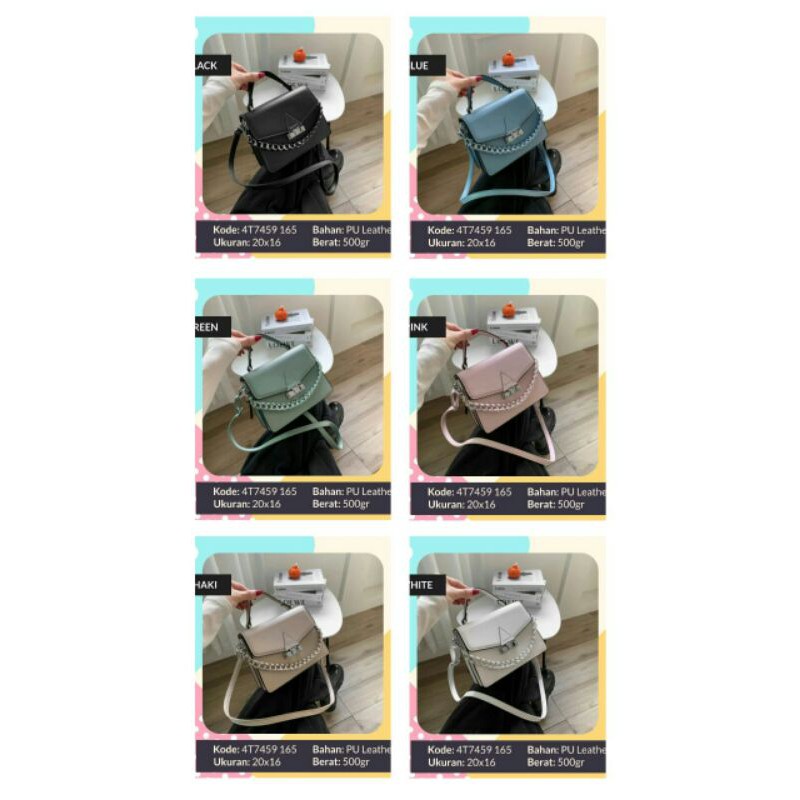 Tas Slempang Wanita Rantai Tas Wanita Import Tas Wanita Kekinian