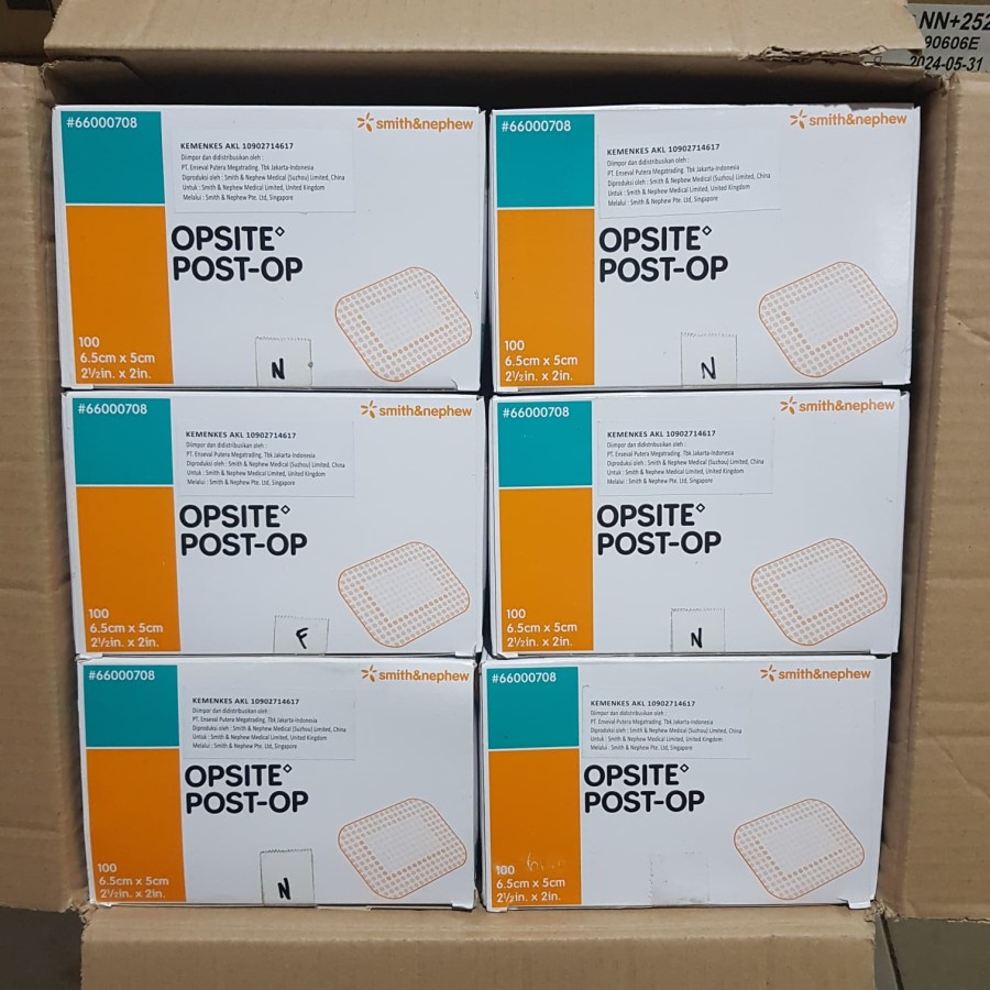 OPSITE POST OP 6,5 × 5 cm / Plester tahan air / Opsite Post-Op Perban Tahan AIr 6,5cm x 5cm