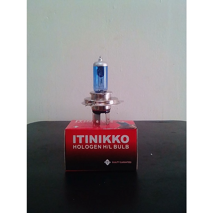 Lampu Mobil Bohlam Life Halogen H4 12V 60/55W Blue Coating Putih OEM