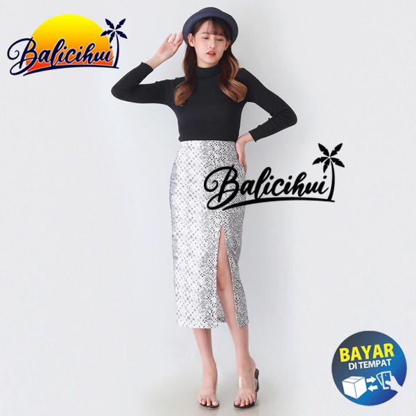 Balicihui Rok Wanita Rok Panjang Rok Kerja Rok Kantor Wanita Rok Katun Skirt Rok Bali