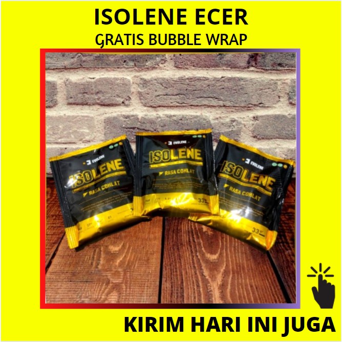 PREVO / WHEY PROTEIN / ISOLENE PER 1 SACHET ECER EVOLENE ISOLATE SUPLEMEN FITNESS BPOM HALAL SACET ECERAN EVOLEN SUSU GYM