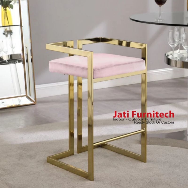 Bar Stool Stainless Gold // Kursi Bar