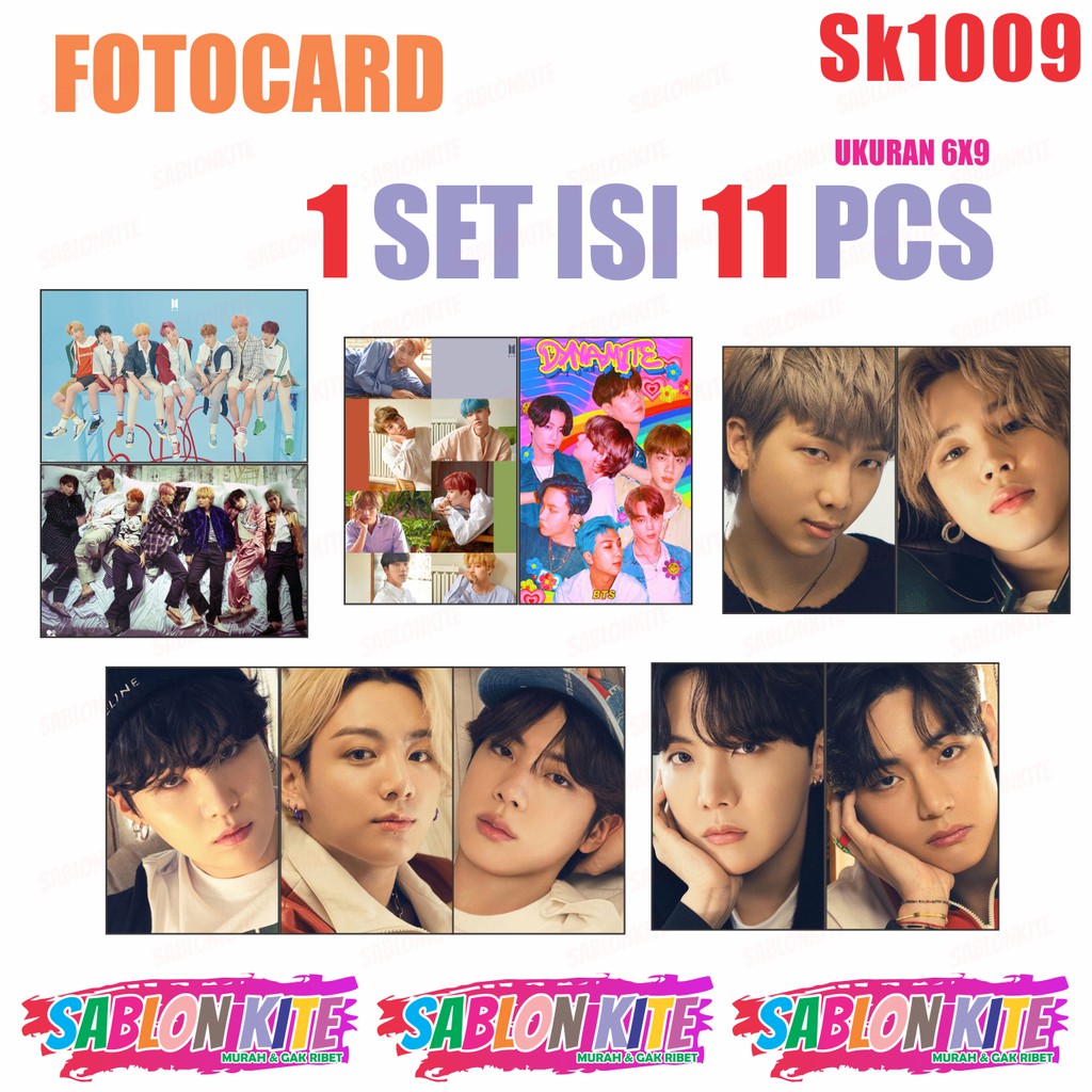 MURAH!!! FOTOCARD PHOTOCARD KPOP SK1009 JK JM JIN SG JH RM V