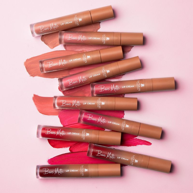 La tulipe bare matte lip cream