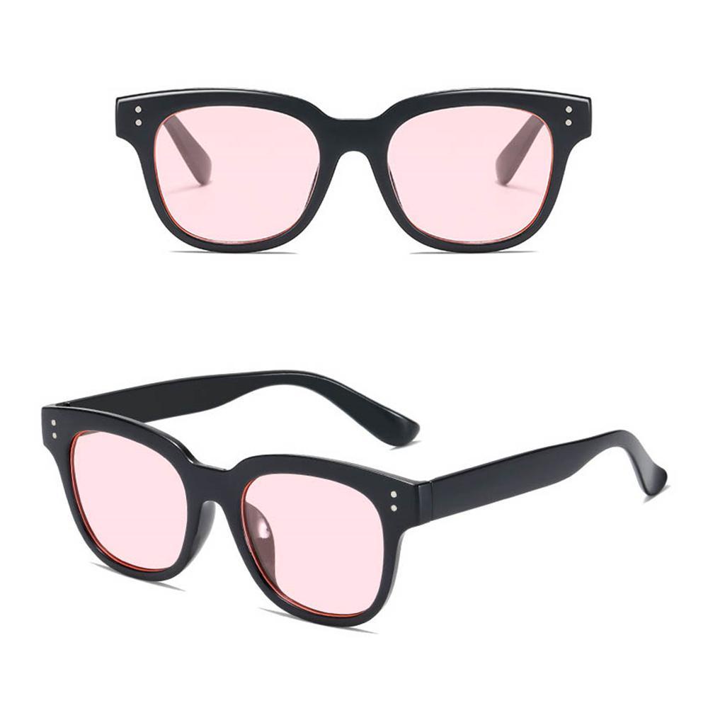 Lily Kacamata Hitam Wanita Korea Candy Color Square Sun Glasses