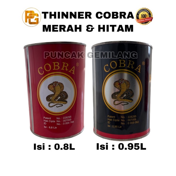 Thinner Cobra Hitam & Thinner Cobra Merah / Pengencer Cat