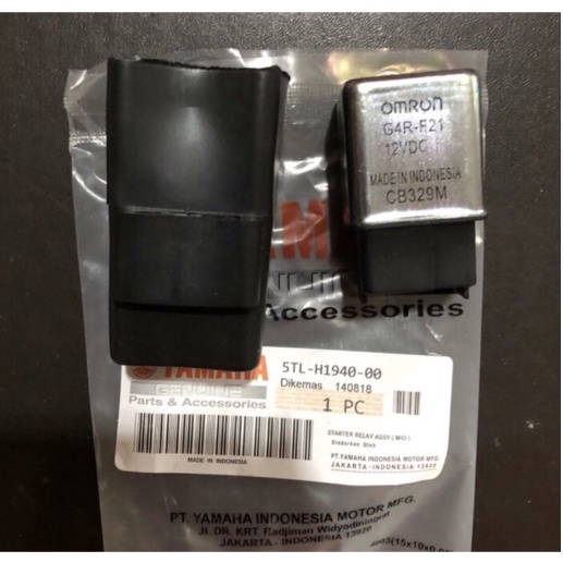 Bendik Stater Switch Starter Relay Motor Yamaha Mio Sporty Fino 5TL