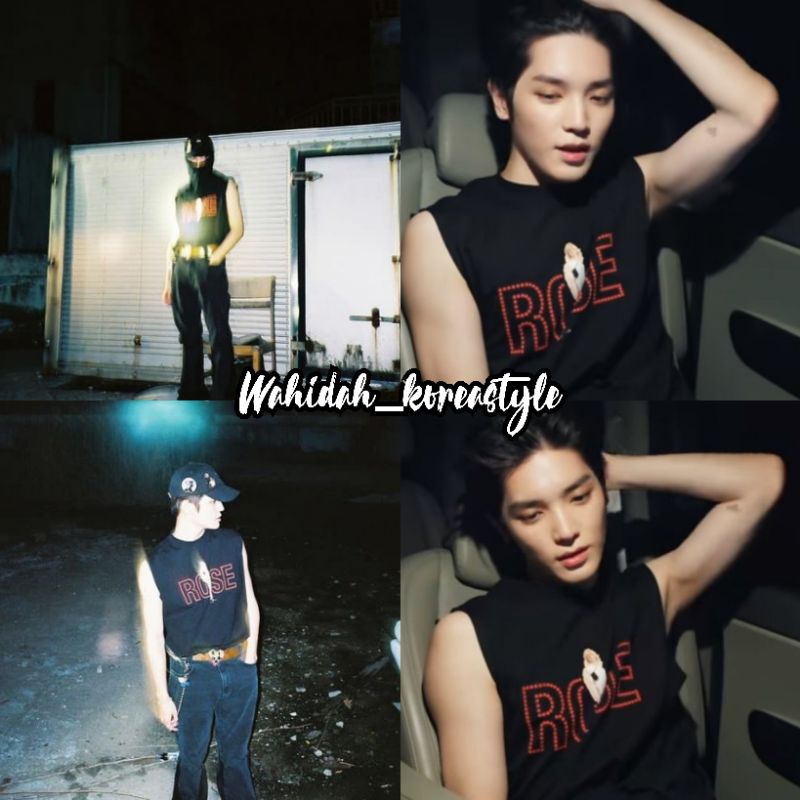 Baju T-shirt Taeyong NCT "Rose" Baju Idol KPop Fashion