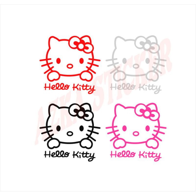 

sticker hello Kitty cutting sticker isi 3 pcs