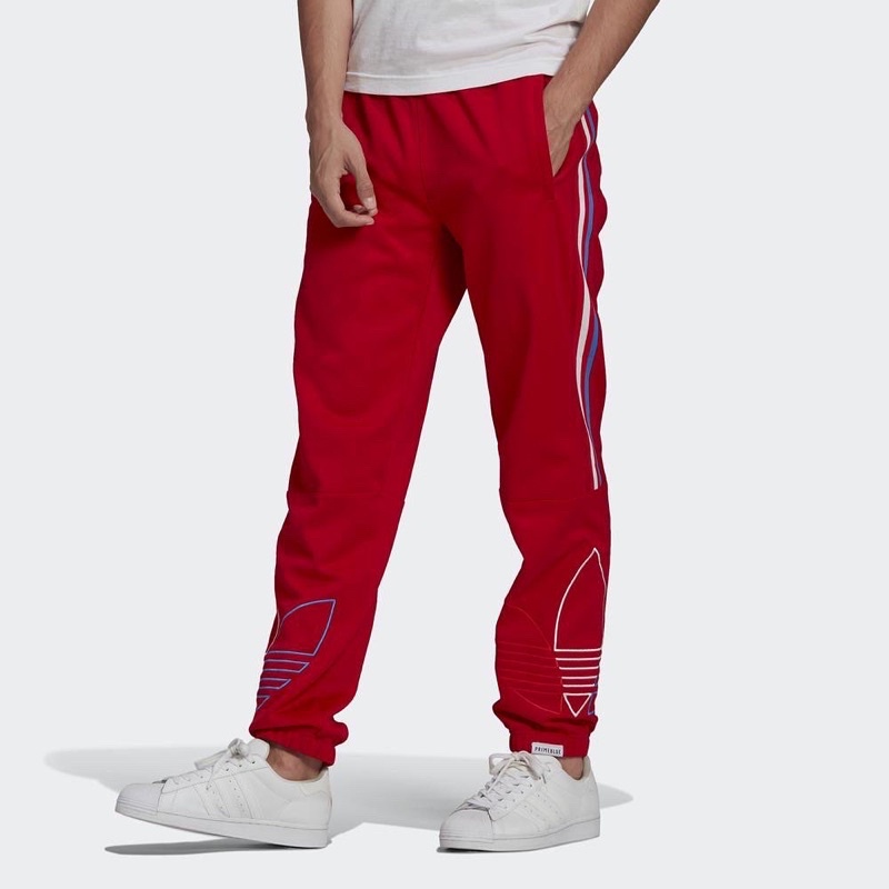 Adidas Men Adicolor FTO Track Pants Red Original