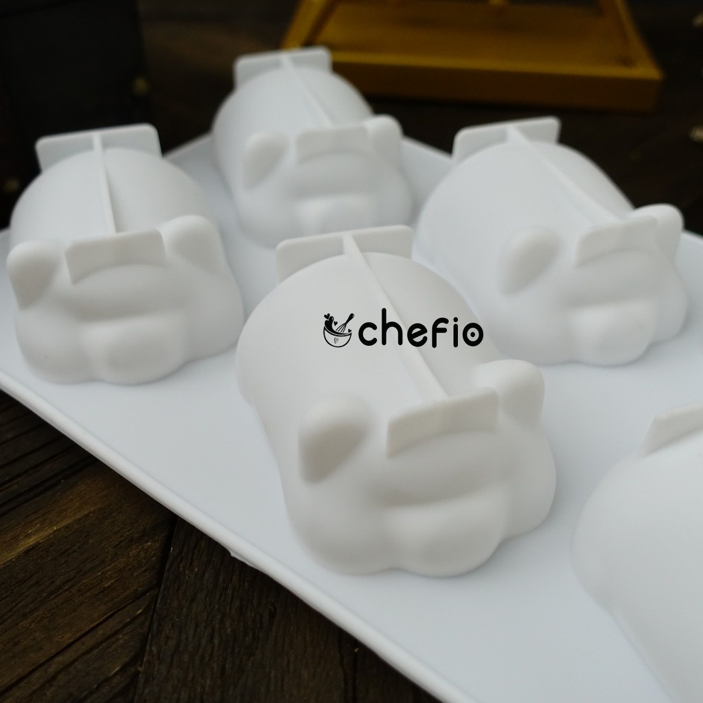 Chefio Cetakan Silikon Pig / Cetakan Entremet Pinata Puding