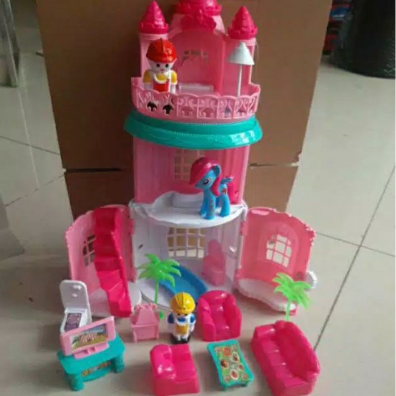 MAINAN RUMAH ISTANA KUDA PONI LH4