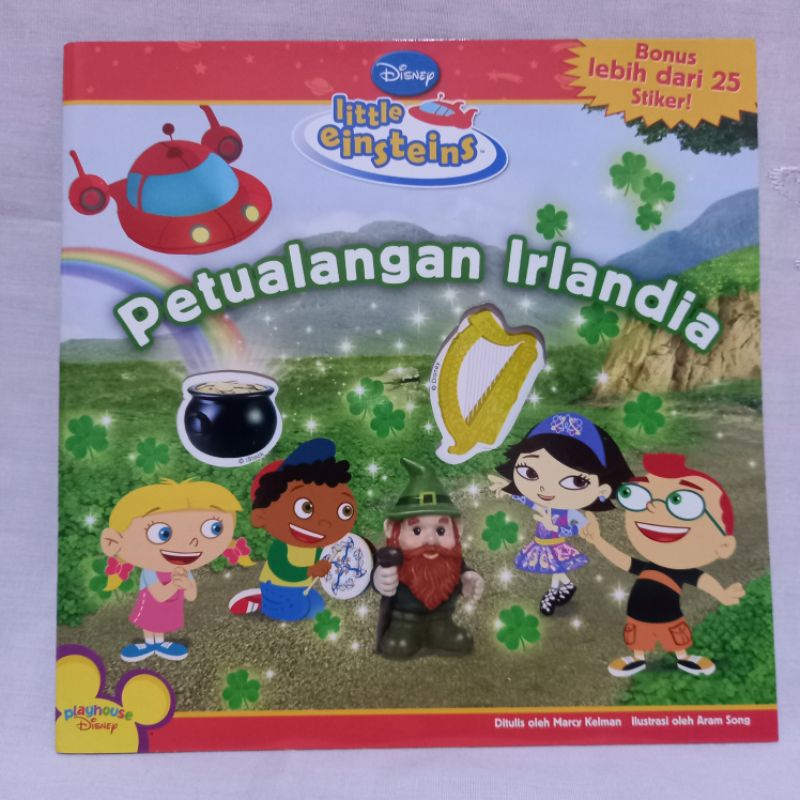 buku anak stiker little einsteins petualangan irlandia