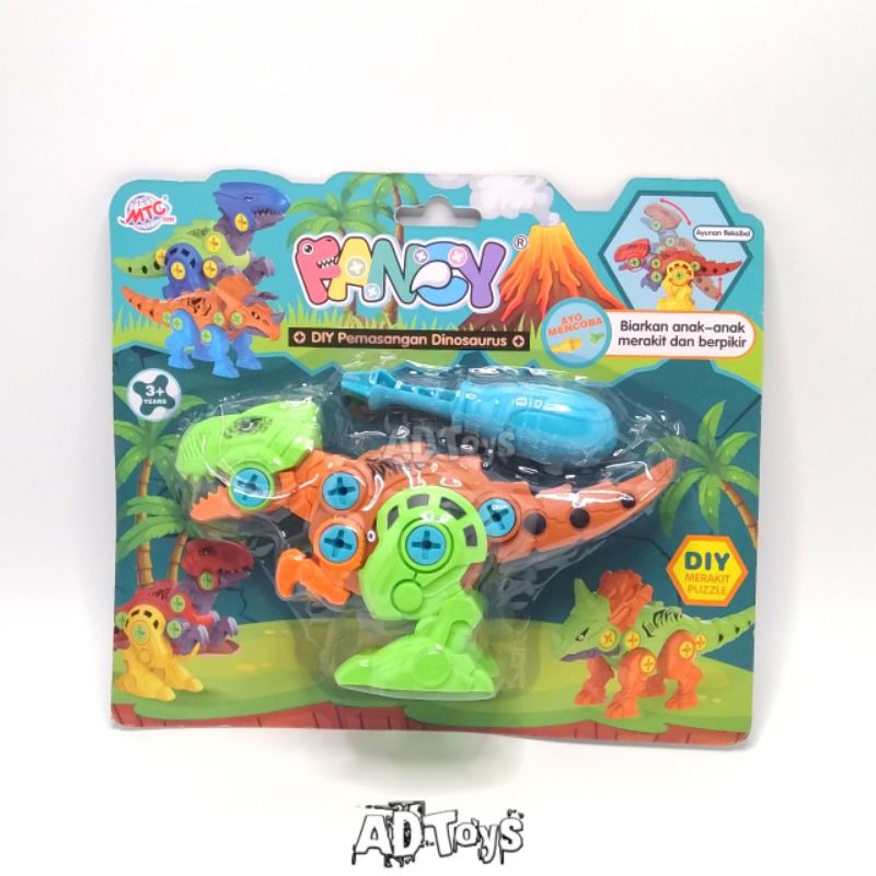 DIY Mainan Edukasi Dinosaurus Obeng Fancy MC459-A