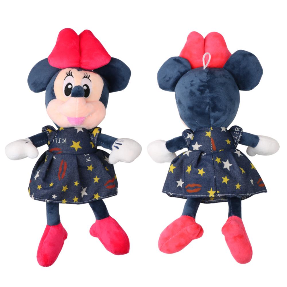 Timekey Mainan Boneka Stuffed Plush Mickey Minnie Mouse 35cm Untuk Hadiah Natalulang Tahun Anak R5V6