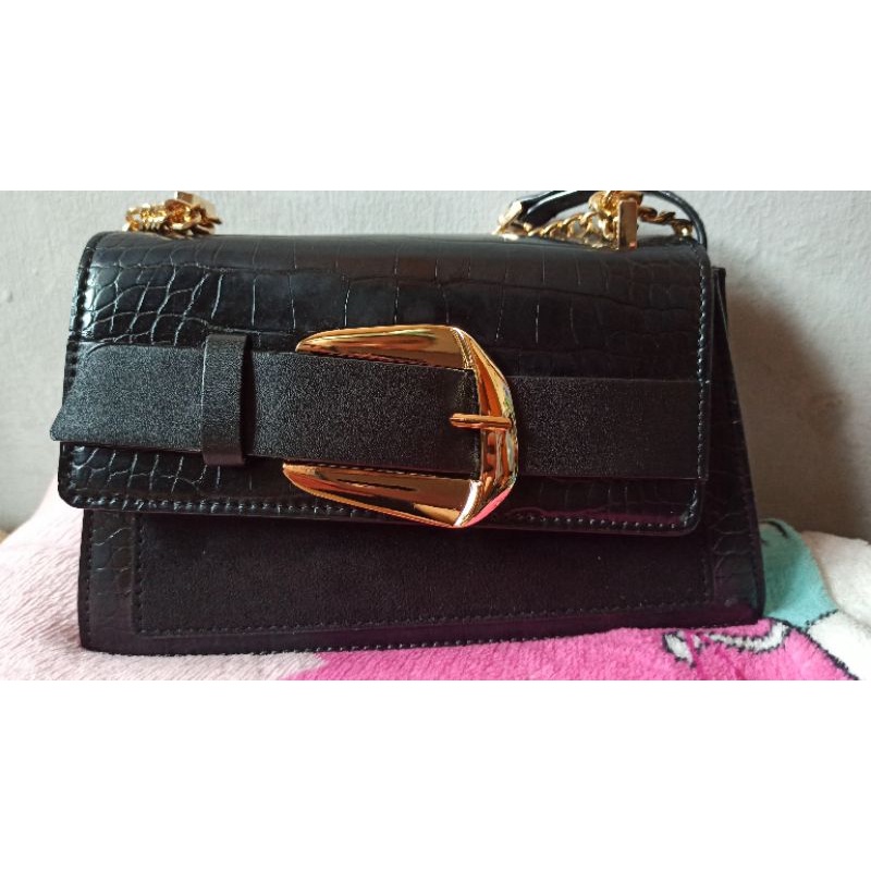 TAS PEDRO SYALMAN CROCO SLING SHOULDER