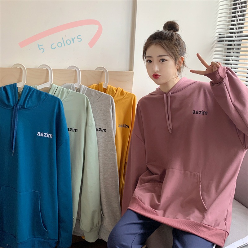 AAZIM HOODIE WANITA JAKET SWEATER CARDIGAN KOREA BAHAN PREMIUM