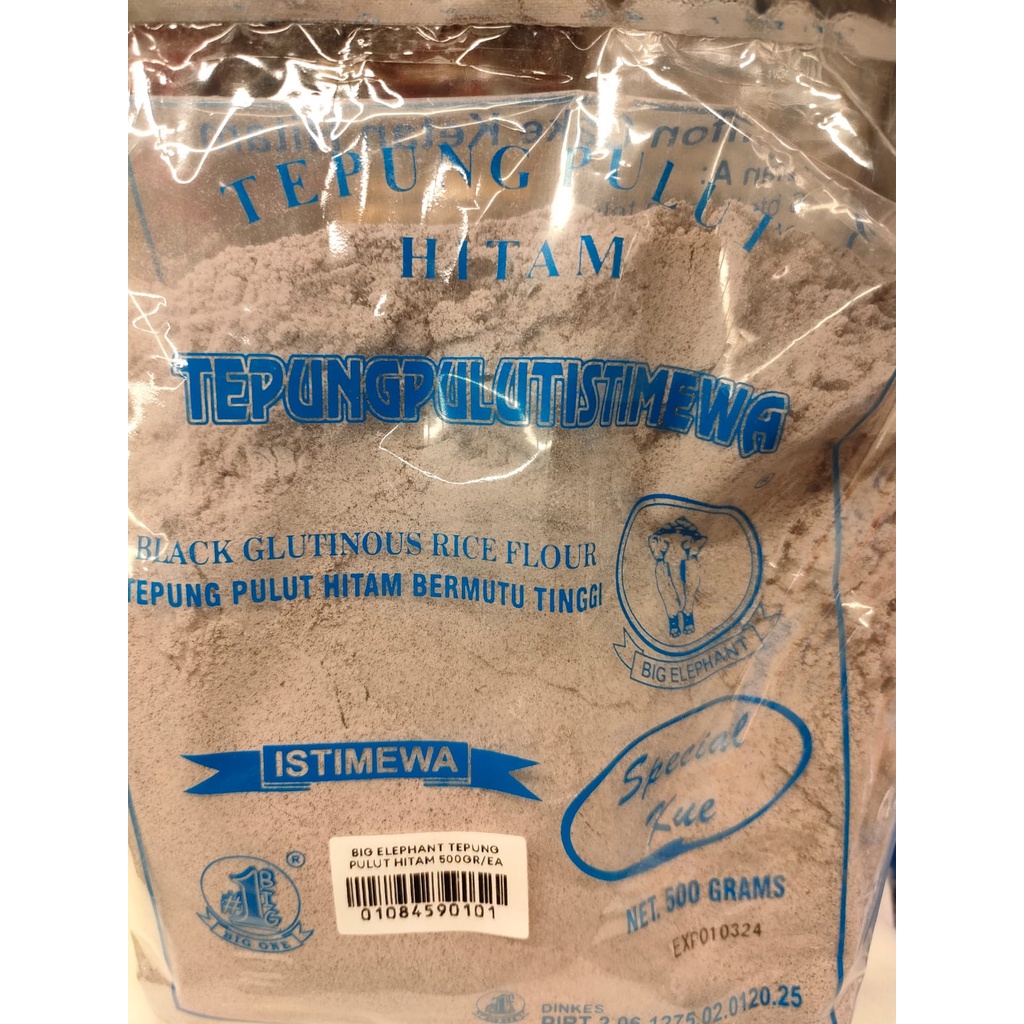 

BIG ELEPHANT TEPUNG PULUT HITAM ISTIMEWA SPESIAL KUE 500GR [BB]