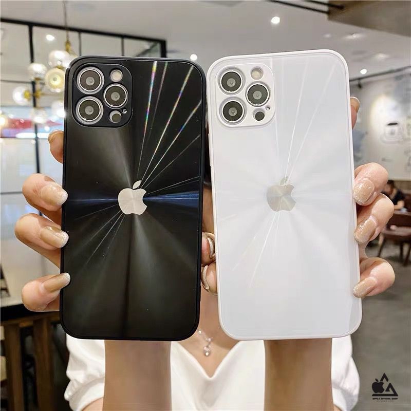 PREMIUM CASE SPECTRUM iPhone 13 13 PRO MAX Mini 12 12 PRO MAX 11 11 PRO MAX XR X XS Max 7 7+ 8 8+ SE2 SE3 6 6+ 6S 6S+ SHINE CHROME 3D CASE CD EFEK SOFTCASE SILIKON HARDCASE