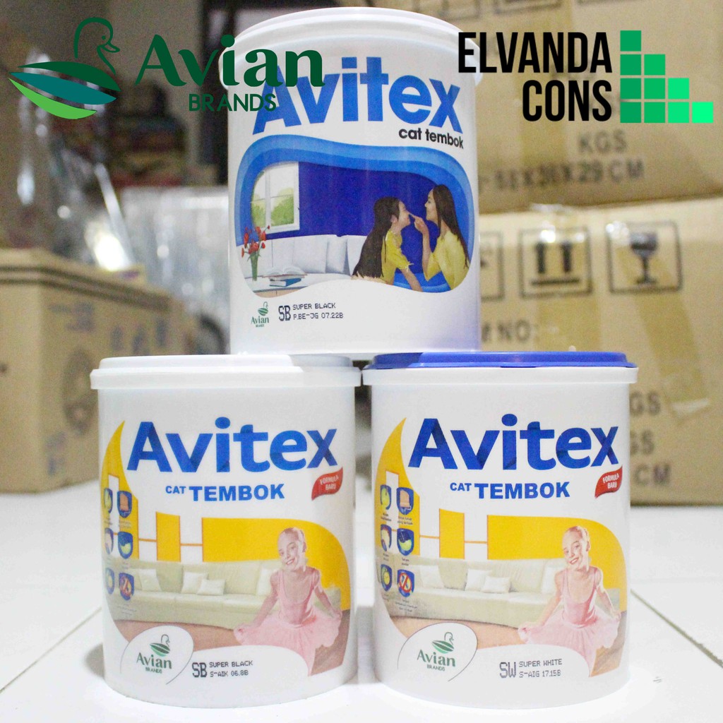  AVITEX  1kg Cat  Tembok dan Plafon Gypsum AVITEX  1  kg AVIAN 