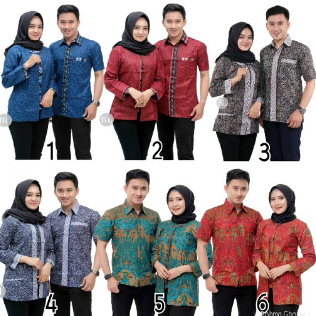 Maura Couple - Sania Ruffle Batik Couple Ori Ndoro Jowi DNT Garansi Termurah Shopee -