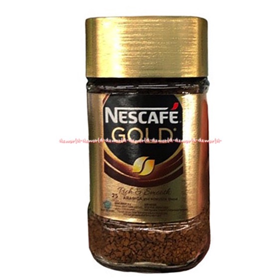 Nescafe Gold 50gr Rich &amp; Smooth Arabica Robusta Ground Kopi Bubuk Kasar Neskafe Kemasan Botol 50 gram Rich and Smooth Coffee Cofee