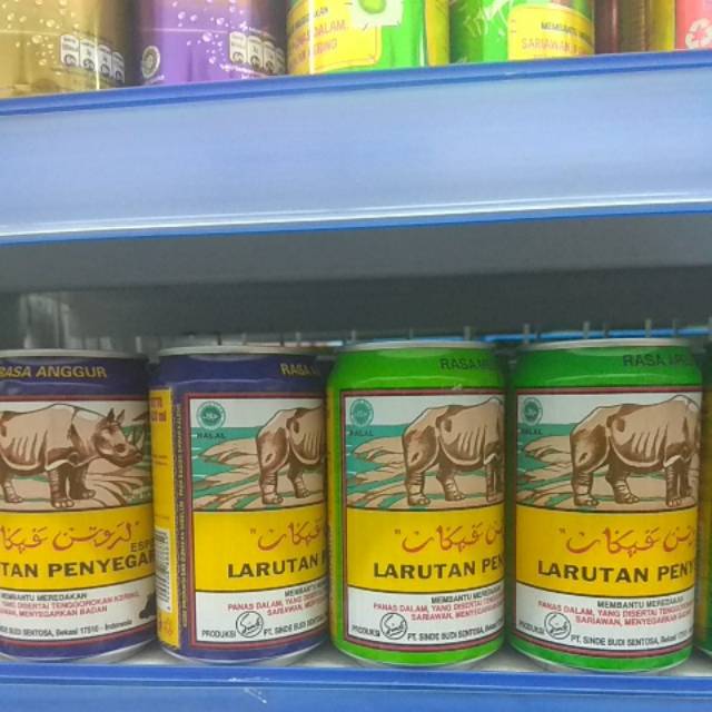 

Larutan penyegar kaleng aneka rasa