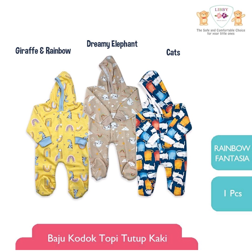 LIBBY SETELAN BAYI MOTIF RAINBOW FANTASIA / STEELAN BAYI / LIBBY