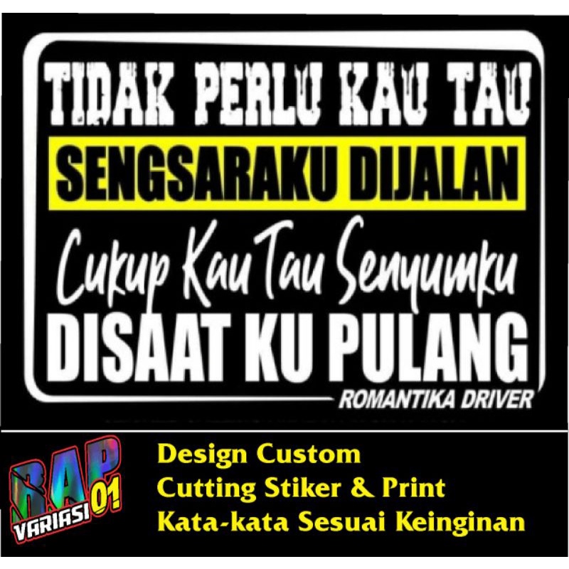 Stiker KATA-KATA