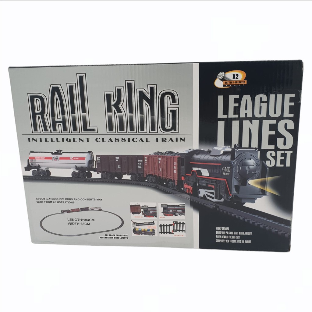 Toys Rail King Intelligent Classical Train Set TL01/Mainan Kereta Api/  Mainan kereta api berjalan