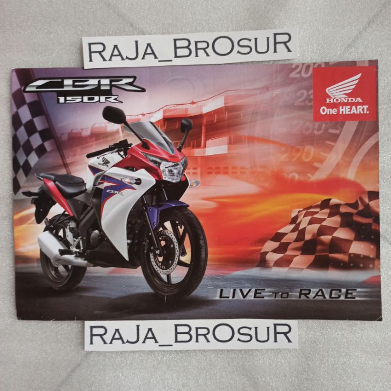 Poster brosur katalog flyer Honda CBR150R/CBR 150R/CBR 150 R CBU Thailand 2010
