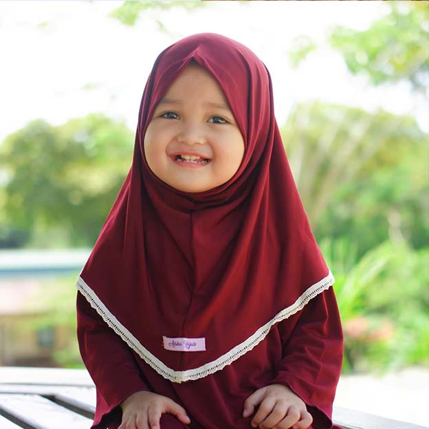 Pashmina Instant Anak / Kerudung Anak Pashtan Alika / Jilbab Anak Perempuan Aiska 0-2 Tahun / Hijab Bayi Perempuan Polos Daily Lace /  Jilbab Instan