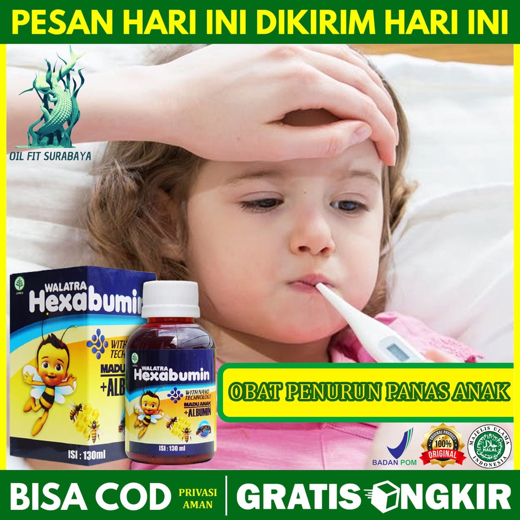 Madu Demam Anak / Obat Demam Anak / Obat Panas Anak / Obat Flu Anak / Herbal Demam Anak