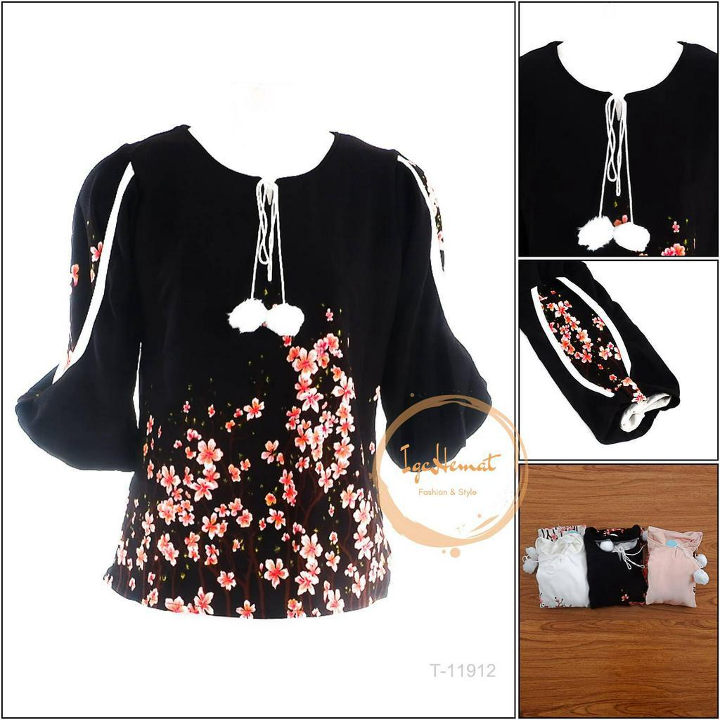 ATASAN PEREMPUAN LENGAN 7/8 MIZZLE[T11912]