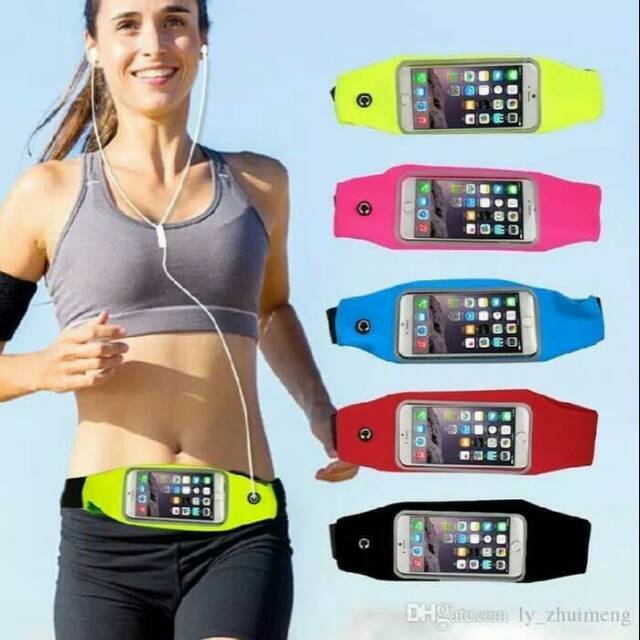 Waistband armband hipbag hipband tas pinggang olahraga waterproof