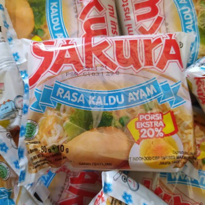

Mie Sakura rasa kaldu ayam