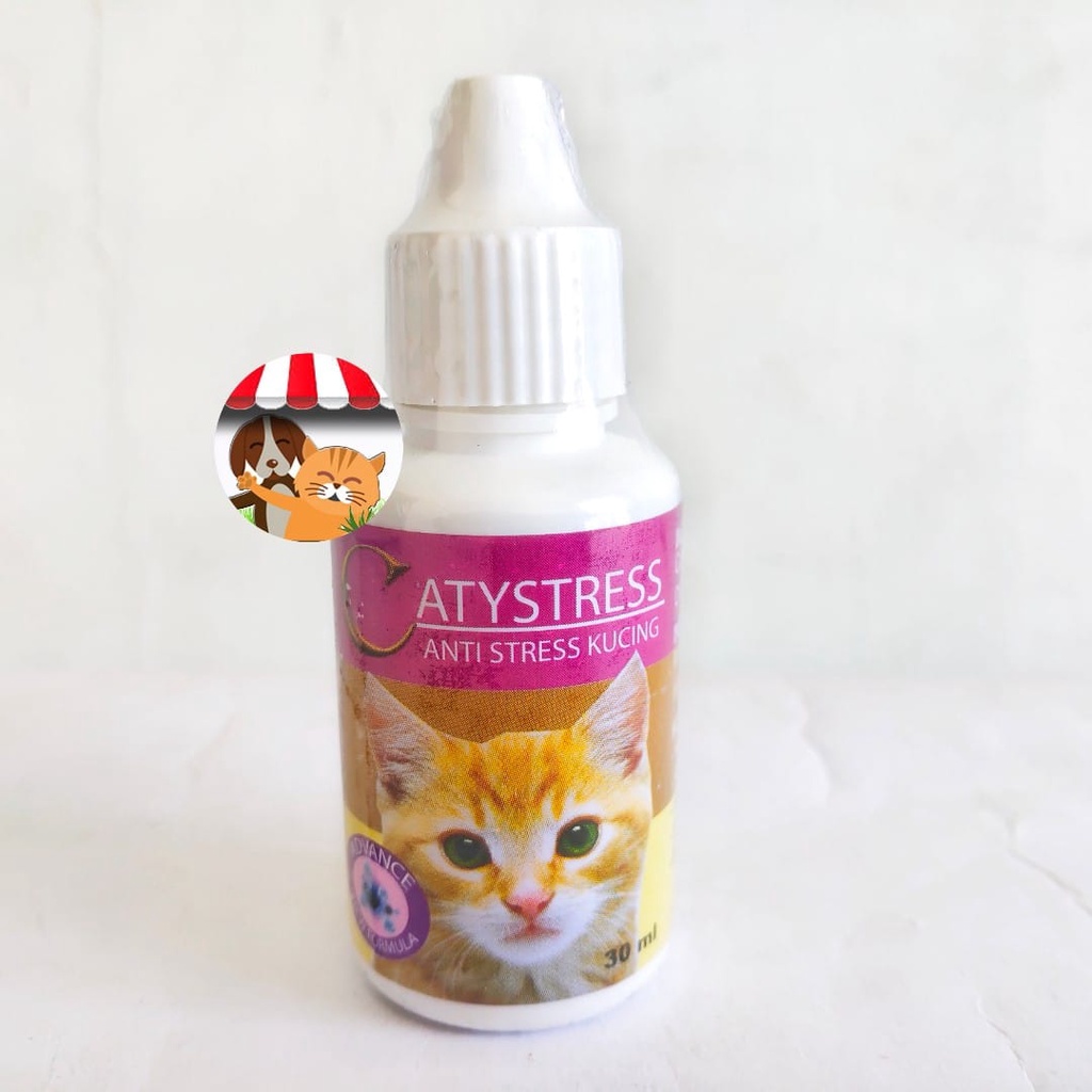 CatyStress 30ml - Obat Anti Stress Pada Kucing Obat Mabuk Perjalanan