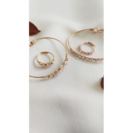 HENJU BY GRACY | Herkimer Diamond Ring | 5 Stones