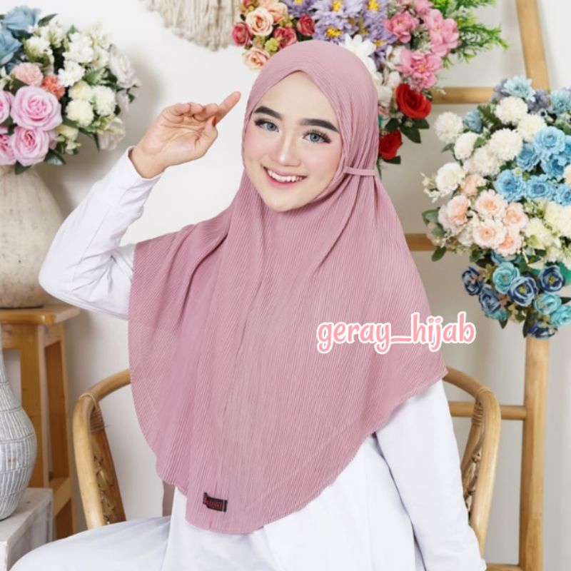 BERGO MARYAM PLISKET LIDI / JILBAB BERGO PLISKET / KERUDUNG BERGO / BERGO PLISKET / JILBAB PLISKET