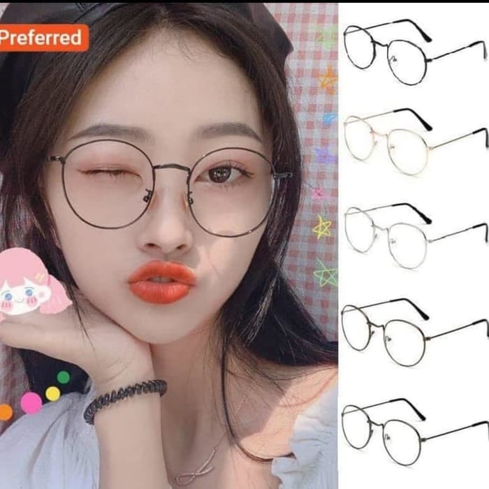 Kacamata Anti Radiasi Oval/ kacamata fashion / kacamata antiradiasi / kaca mata anti radiasi
