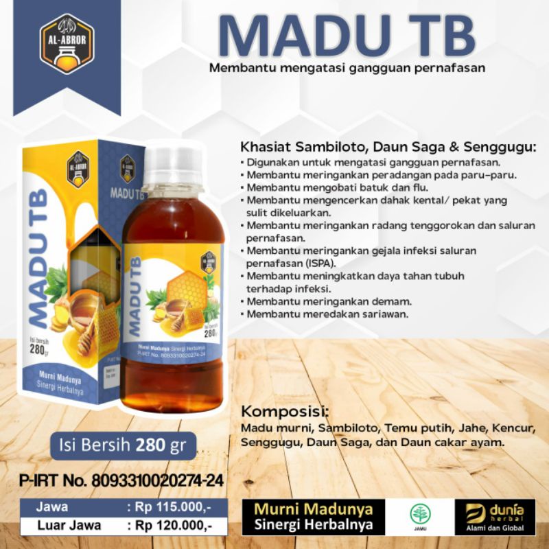 

(BPOM) MADU Tubecare untuk Mengatasi Gangguan Pernapasan, Meringankan Radang Paru-paru, Flu, Batuk, dan Mengencerkan Dahak