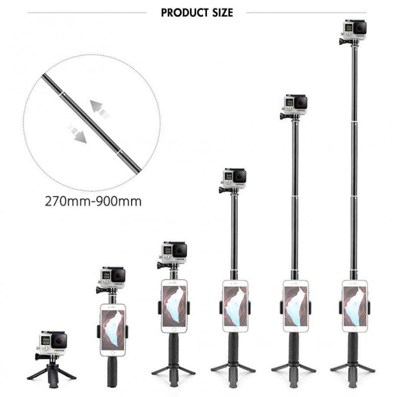 Aksesoris Lengkap Kamera Aksi Full Set GoPro Monopod Chest Strap