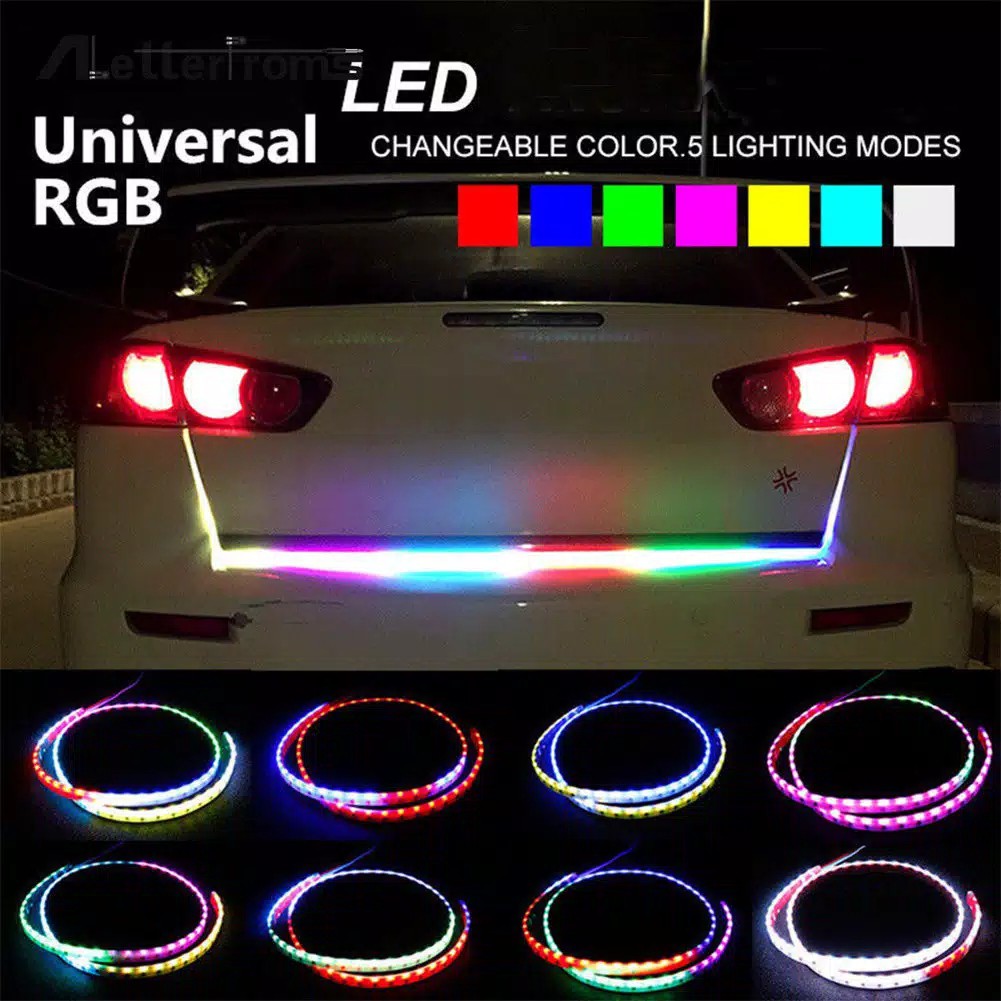 LAMPU LED BAGASI MOBIL LED, TAIL TRUNK RGB 120CM