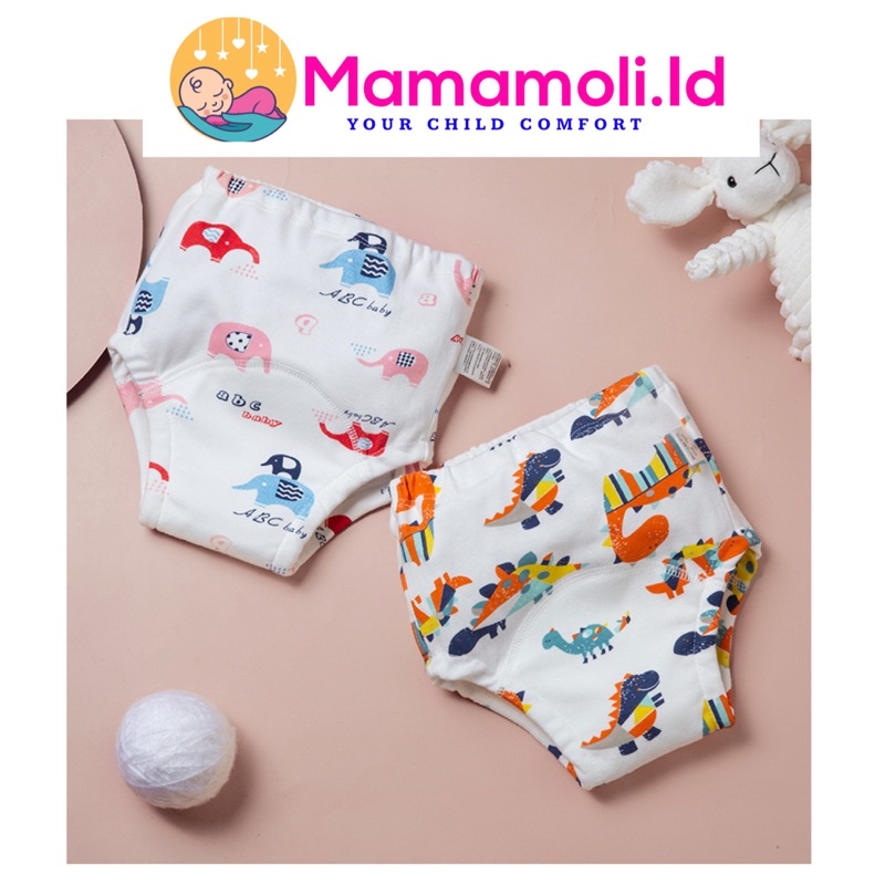 6 Layer Celana Dalam Tatur  Popok Cloth Diaper Clodi Training Pants Pipis Bayi/ Latihan  Pipis Anak Bayi/ Baby Toilet Training Pants / Celana Ngompol Anak