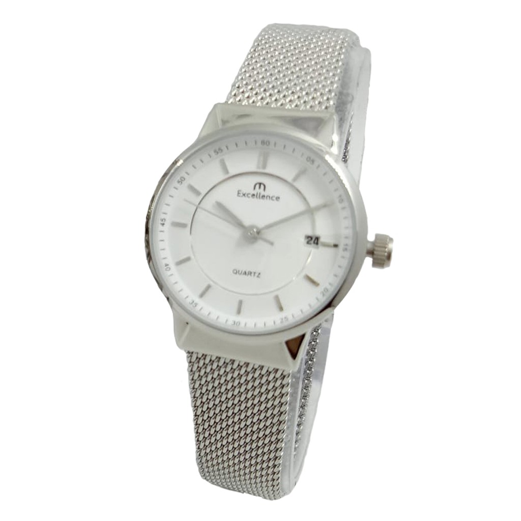 Excellence 8111 Jam Tangan Formal Wanita - Quartz - Tali Pasir Stainless -