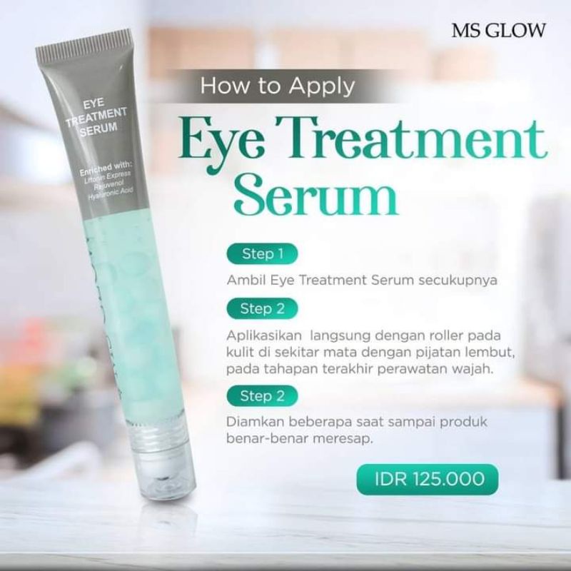 MS GLOW EYE TREATMENT SERUM / SERUM MATA MS GLOW / KANTUNG MATA KERUTAN LINGKAR HITAM