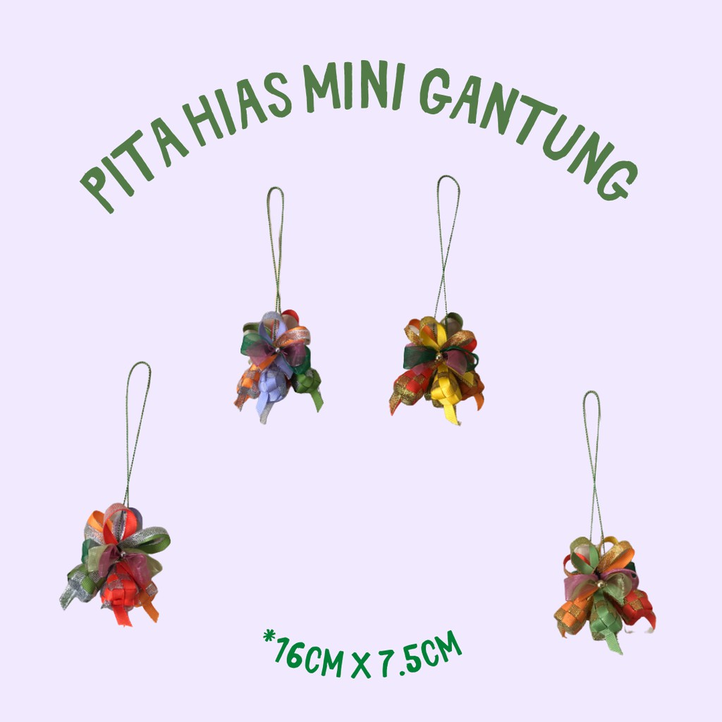 

Pita Hias Mini Gantung Lebaran Idul Fitri Ketupat