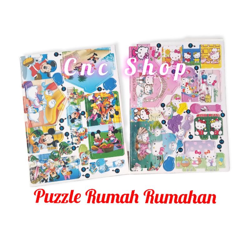 Mainan DIY Puzzle Rumah Rumahan Edukatif Anak Murah